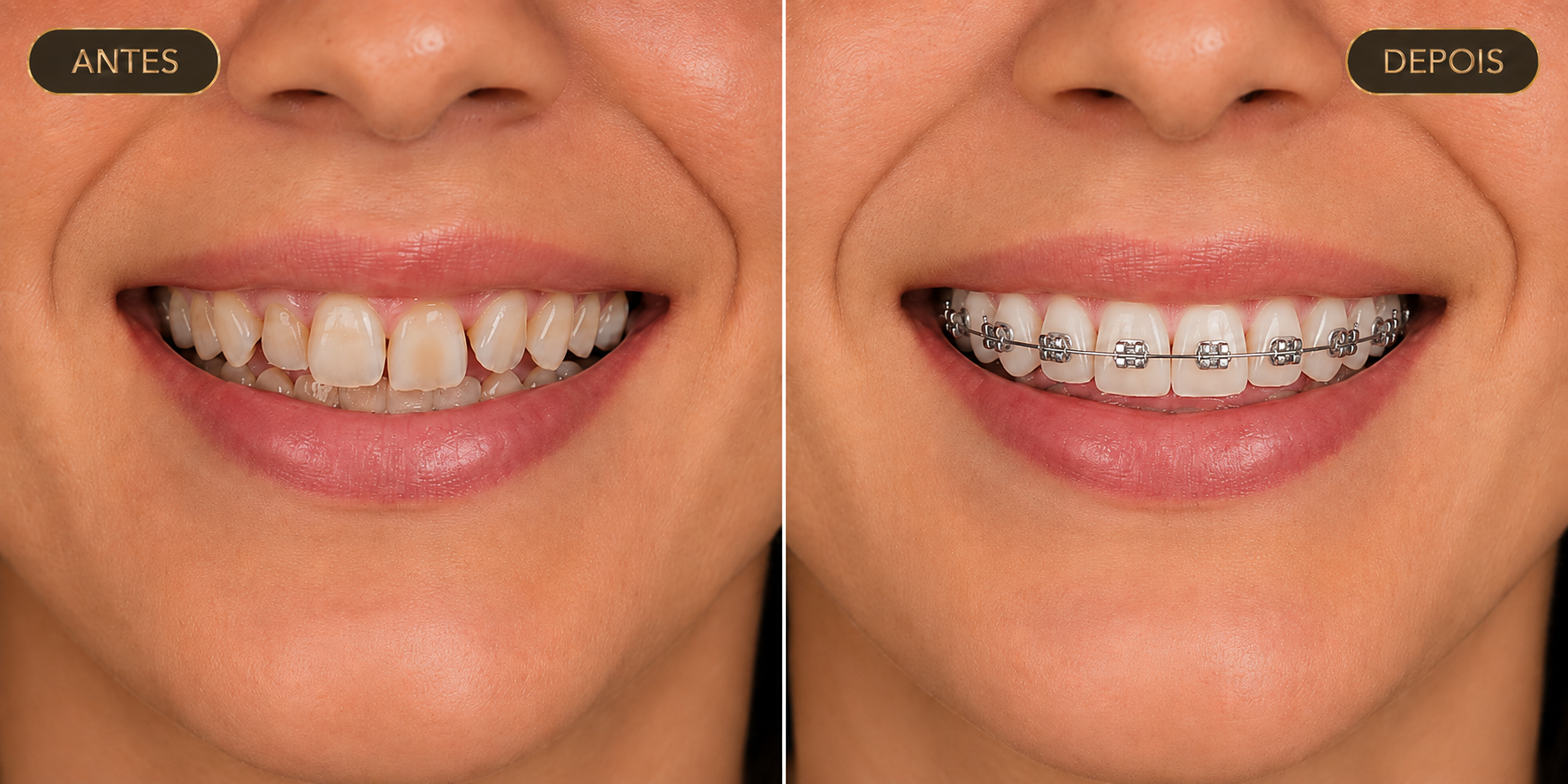 Antes e Depois - Ortodontia - Dr. Michel Platini