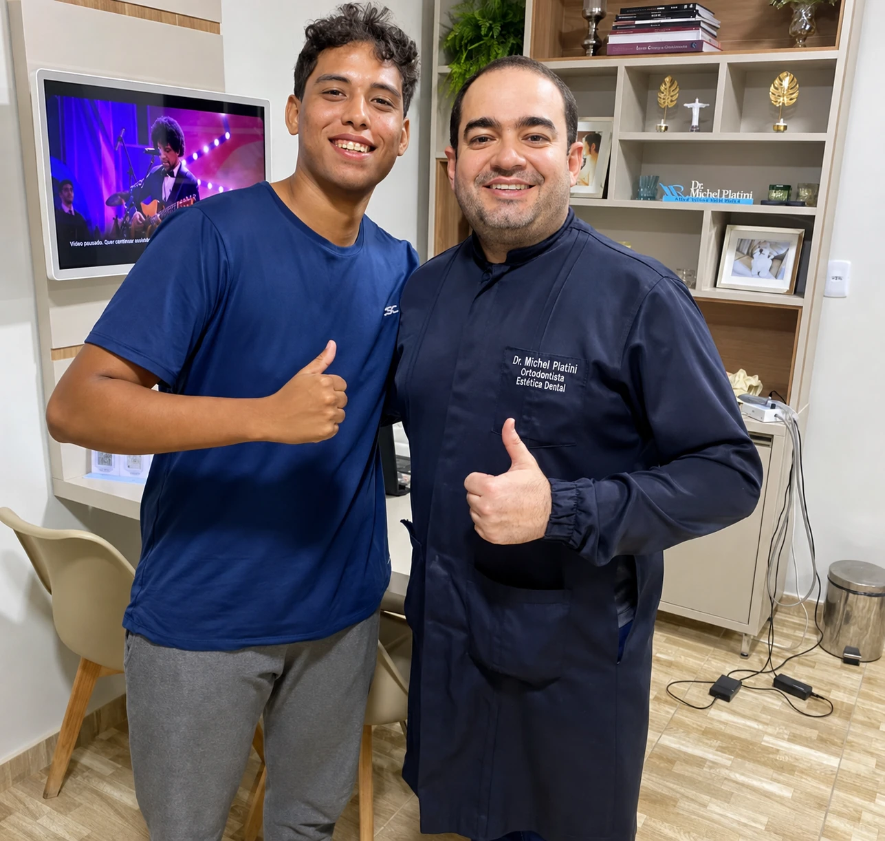 Dr. Michel Platini com paciente